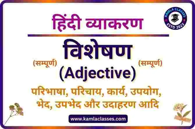 Visheshan || visheshan kise kahate hain || visheshan in hindi